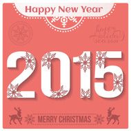 Happy New Year 2015 Christmas Background