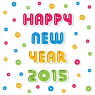 happy new year 2015 design vector