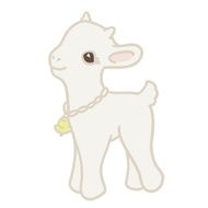Pretty card with little goat