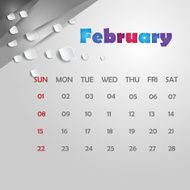 Calendar Design - February