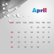 Calendar Design - April