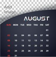 Calendar Design - August