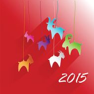 emblem in 2015 on the eastern calendar goat