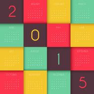 Calendar for 2015 year N12