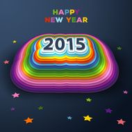 Colorful paper decor
