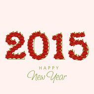 Happy New Year celebration with stylish text design N6