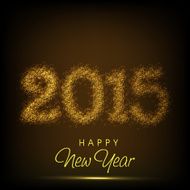 Happy New Year celebration with stylish text design N7