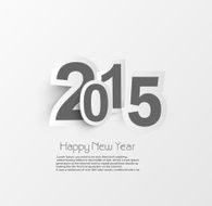 Vector New Year card 2015 presentation creative design