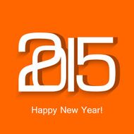 happy new year 2015 beautiful celebration design colorful vector