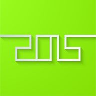 Vector modern new year 2015 background