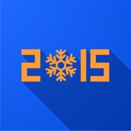 Vector modern new year 2015 background N2