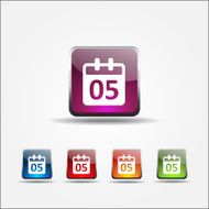 Calender Sign Colorful Vector Icon Design N6