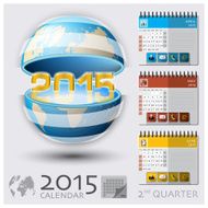 Second Quarter Of 2015 Calendar Global Map