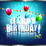 Modern birthday poster N2
