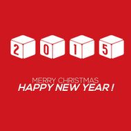 2015 New Year Card Vector Illustration