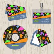 Vector abstract background with autumn N4