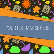 Vector abstract background with autumn N8
