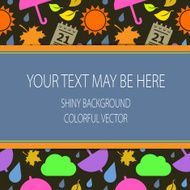 Vector abstract background with autumn N9