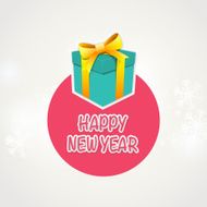 Happy New Year greeting or invitation card design