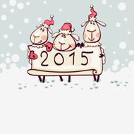 New Year&#039;s card 2015