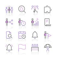 Business icons set 4