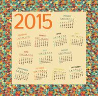 Modern Colors Calendar N5