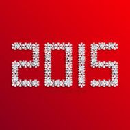 Vector modern new year 2015 background N3