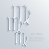 vector modern signs of the zodiac background N2