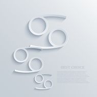 vector modern signs of the zodiac background N3