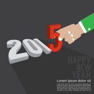 2015 Greeting Card Design Vector Illustration