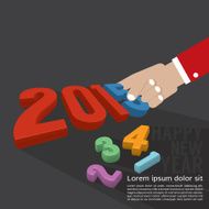 2015 Greeting Card Design Vector Illustration N2