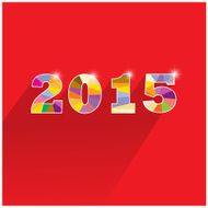 Creative happy new year 2015 text Design N4