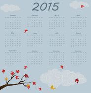 Calendar of 2015 year N2