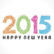 creative happy new year 2015 design N5