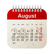 calendar 2015 - august