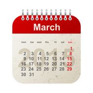 calendar 2015 - march