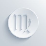 vector modern signs of the zodiac Circle icon