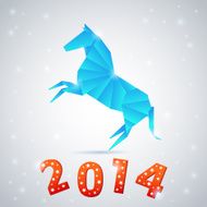 New year 2014 celebration card