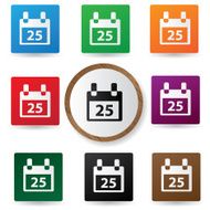 Calendar sign vector