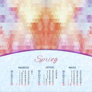 Vector calendar for 2015 Abstract illustration template design N2