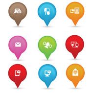 Communication icons vector