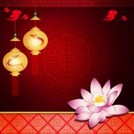 Traditional festival of Asian background