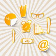 office set of icons business N3