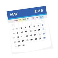 May 2016 European Calendar