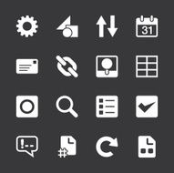 Web Developer Tool Icons - White Series