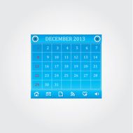 Blue calendar icon N2