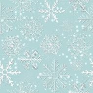 Seamless Snowflakes Background Vector Illustration