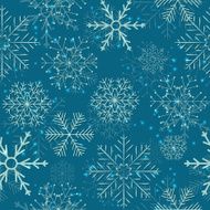 Seamless Snowflakes Background Vector Illustration N3