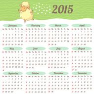 European Calendar 2015 year N2