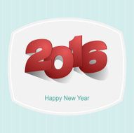 2016 Paper Folding with Letter Happy New Year N3